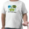 Personalised Blue Frog 3rd Birthday Tshirt