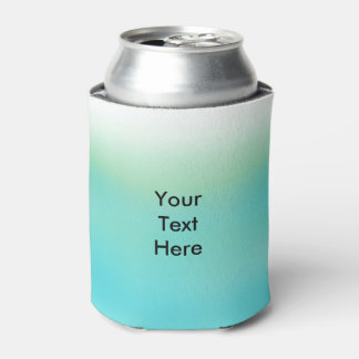 Personalised Blue Green Ombre Fade Can Cooler