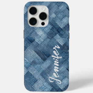 Personalised Blue Jean Denim iPhone / iPad case
