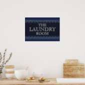 Personalised Blue Laundry Room Sign (Kitchen)