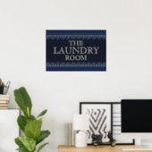 Personalised Blue Laundry Room Sign (Home Office)
