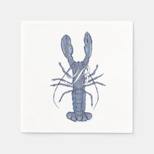 Personalised Blue Lobster  Napkin