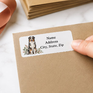 Personalised Blue Merle Australian Shepherd 