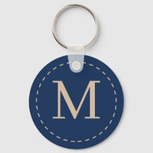 Personalised blue monogram