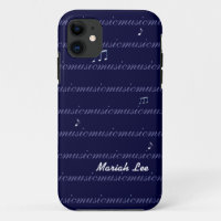 personalised blue music notes