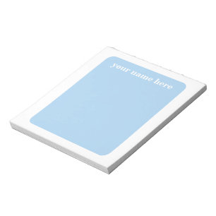 Personalised Blue Notepad