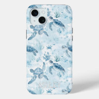 Personalised Blue Ocean Under The Sea Turtles