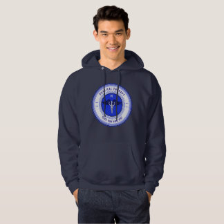 Personalised Blue Physical Therapy Caduceus Hoodie