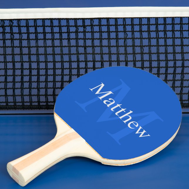 Personalised Blue Ping Pong Paddle (Insitu)