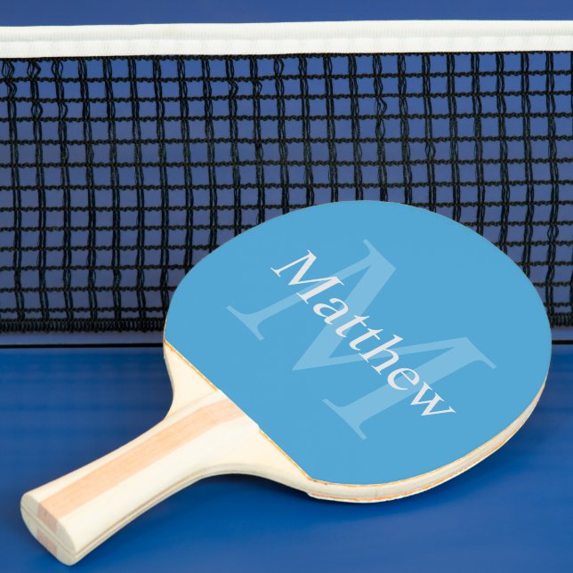 Personalised Blue Ping Pong Paddle (Insitu)