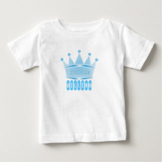 Personalised Blue Prince Crown Baby Boy Gift T-Shirt