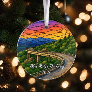 Personalised Blue Ridge Parkway Acrylic Ornament, Ornament