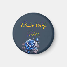Personalised Blue Rose Bloom Unique Keepsake Gift