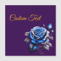 Personalised Blue Rose Love Timeless Floral Gift