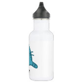 Personalised Blue Smiling Kitty Cat 532 Ml Water Bottle (Right)