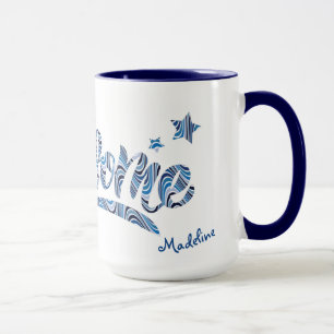 Personalised Blue "You areAwesome" Motivational Mug