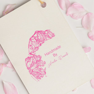 Personalised Bluebell Handmade by   Self-inking Stamp