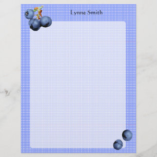 Personalised Blueberries Letterhead