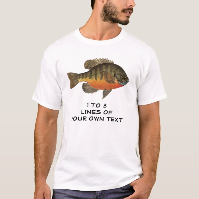 Personalised Bluegill, Bream T-Shirt (Front)