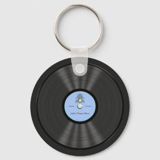 Personalised Bluegrass Vinyl Record Key Ring