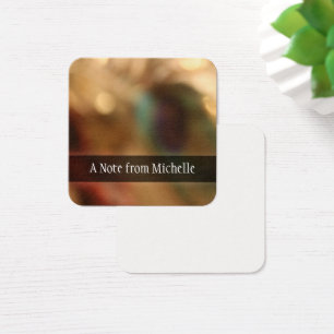 Personalised, Blurred Abstract Photo Message Notes