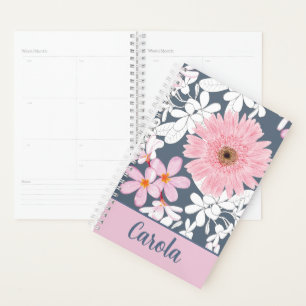 Personalised Blush Floral Planner