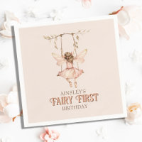 Personalised Blush Pink Fairy First 1st Birthday