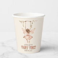 Personalised Blush Pink Fairy First 1st Birthday