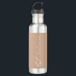 Personalised Blush Pink Floral Name  710 Ml Water Bottle<br><div class="desc">Featuring a beautiful floral design and your chosen name,  this water bottle makes for a wonderful personalised drinkware gift for any occasion!</div>