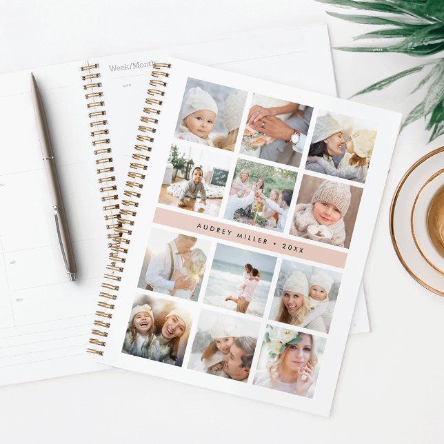Personalised Blush Pink Photo Collage Planner (Creator Uploaded)