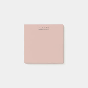 Personalised Blush Pink Post-It Notes