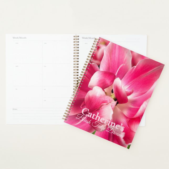 Personalised Blush Tulip Dreams Planner | Pink  (Display)