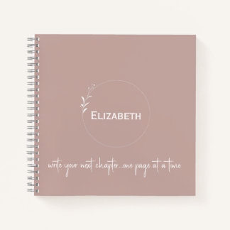 Personalised Blush "Write Your Next Chapter" Notebook