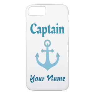 Personalised Boat Captain Anchor iPhone 8/7 Case