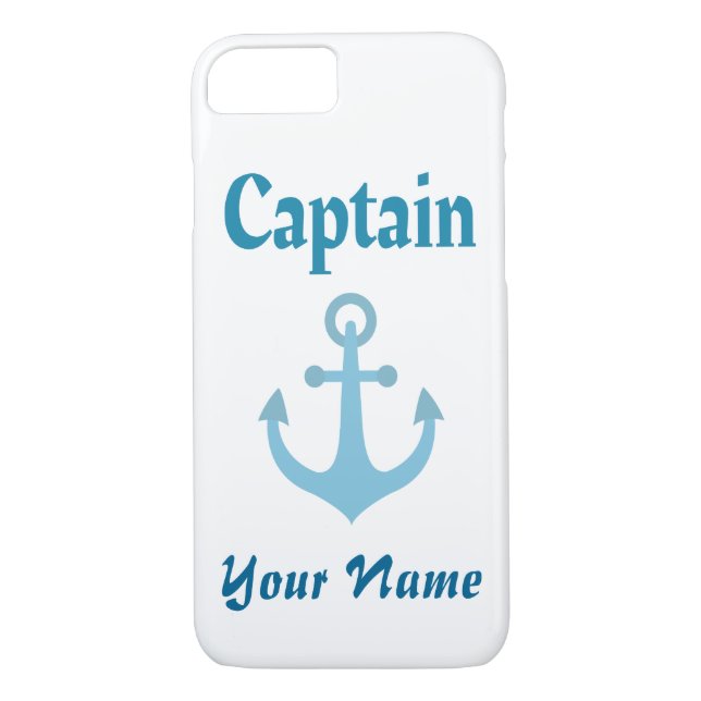 Personalised Boat Captain Anchor Case-Mate iPhone Case (Back)
