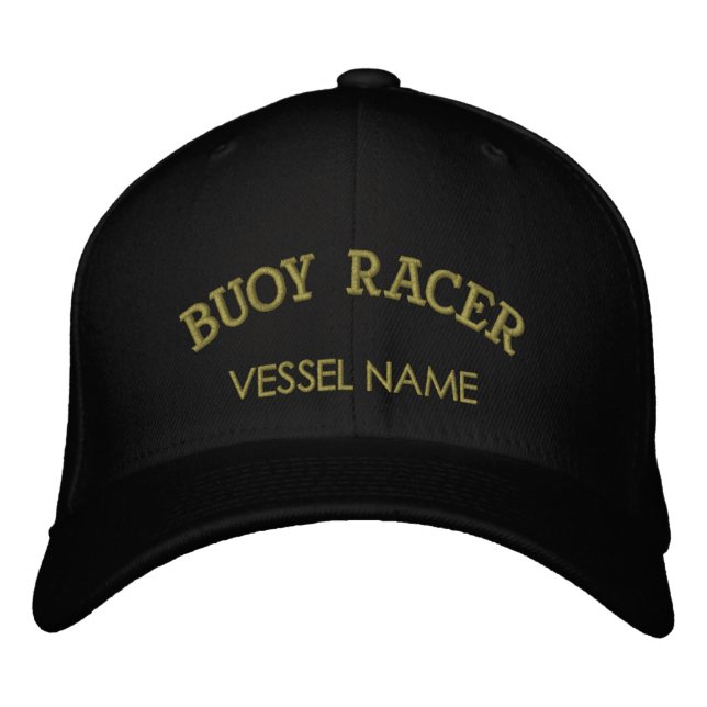 Personalised Boat Name Buoy Racer Hat (Front)