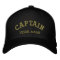 Personalised Boat Name Captain Hat