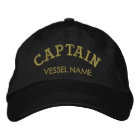Personalised Boat Name Captain Hat