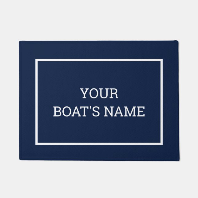 Personalised Boat Name Dock Mat (Front)