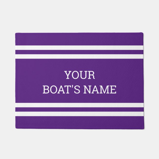 Personalised Boat Name Dock Mat (Front)