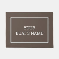 Personalised Boat Name Dock Mat
