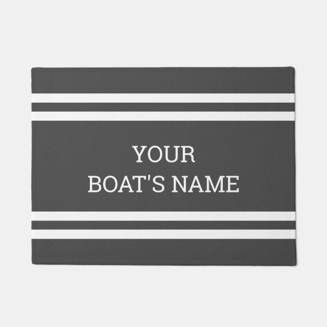 Personalised Boat Name Dock Mat (Front)