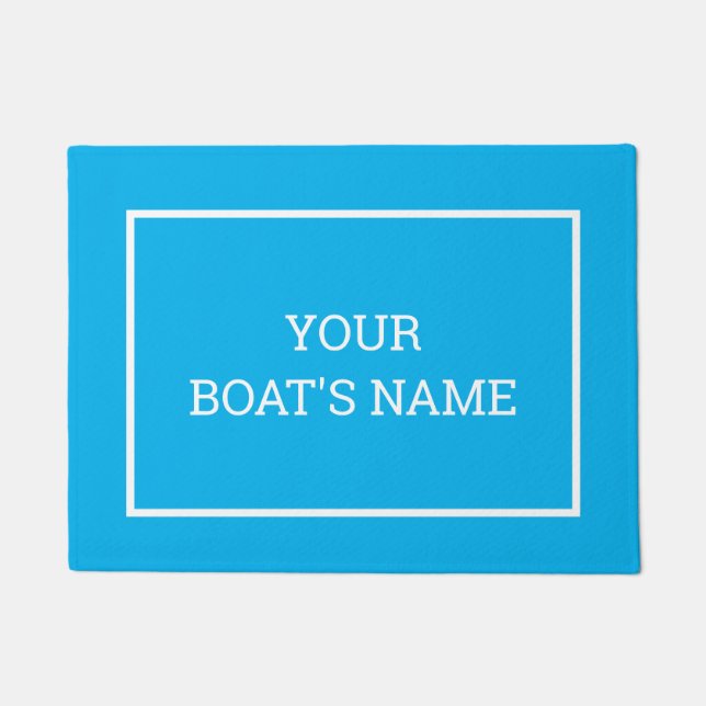 Personalised Boat Name Dock Mat (Front)