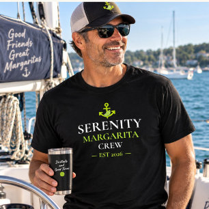 Personalised Boat Name Margarita Crew Nautical T T-Shirt