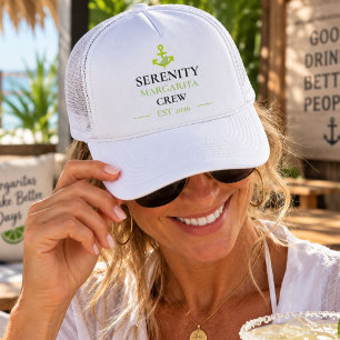Personalised Boat Name Margarita Crew Nautical Trucker Hat