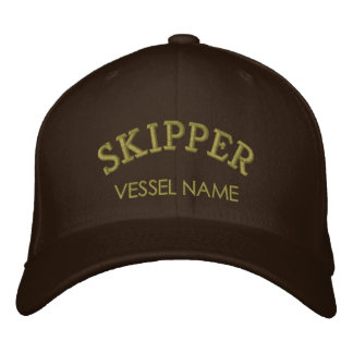 Personalised Boat Name Skipper Hat