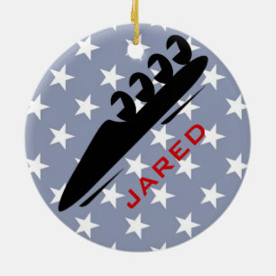 Personalised BobSledding Ornament