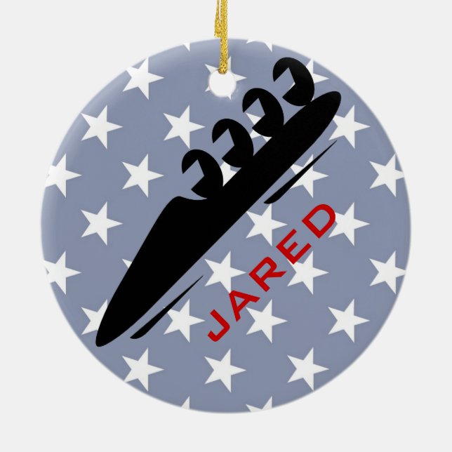 Personalised BobSledding Ornament (Back)