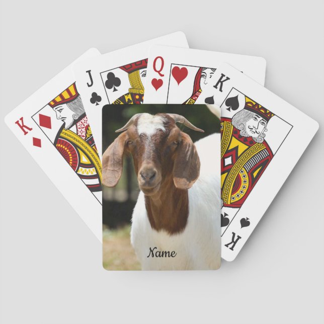 Personalised Boer Goat Farm Playing Cards (Back)