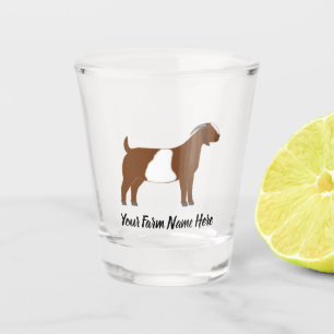 Personalised Boer Goat Shot Glass